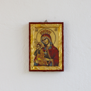 Χάρτινη Εικόνα Παναγίας και Χριστού