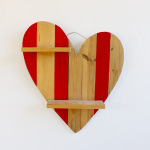 Διακοσμητική Ραφιέρα Καρδιά