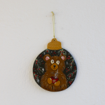 Χριστουγεννιάτικο Στολίδι Καφέ Αρκουδάκι