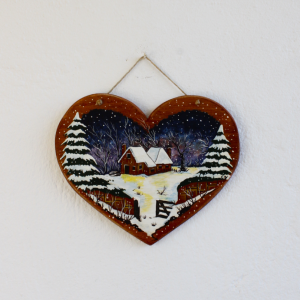 Χριστουγεννιάτικη Κρεμαστή Καρδιά