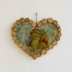 Ξύλινη Καρδούλα Άγιος Βασίλης