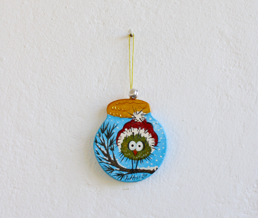 Στολίδι Μπάλα Πράσινο Πουλάκι