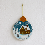 Χριστουγεννιάτικο Στολίδι Χιονισμένο Τοπίο