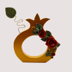 Επιτραπέζιο Γούρι Ρόδι με Λουλούδια